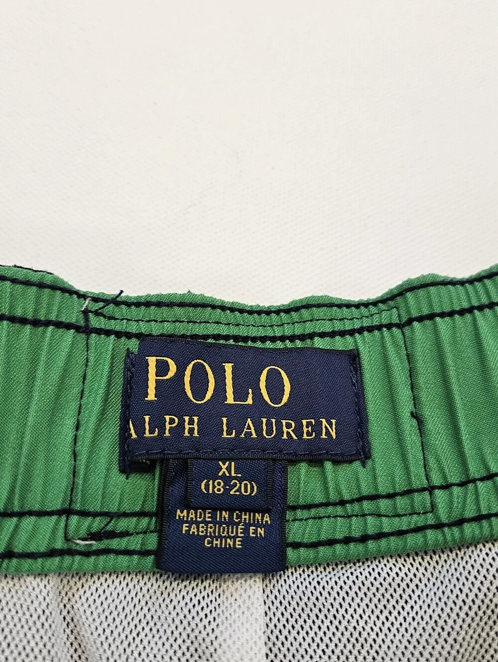 POLO RALPH LAUREN Swim Shorts Size X-Large 18 - 20 years Blue Yellow
